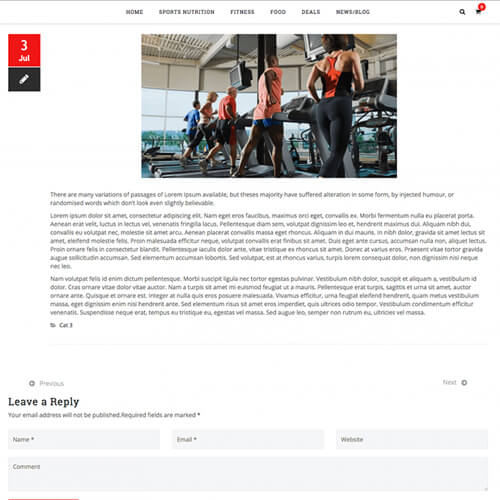 Fitness and Supplement