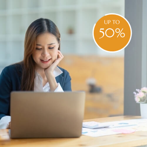 Happy Singaporean Small Business owner