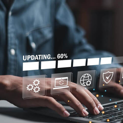 Professional Web Developer Performing Website Maintenance