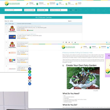 SG Child Care Banner