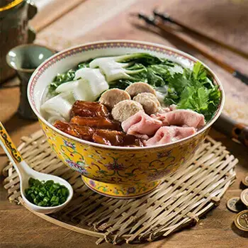 Signature Bursting Meatball Noodles