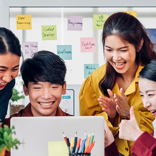 Singaporean Web Agency Professionals Celebrating