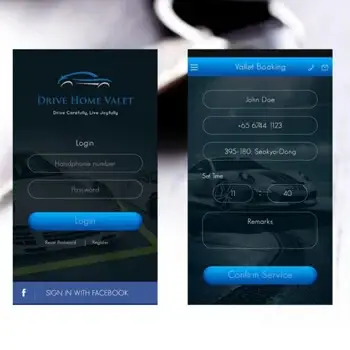 Valet Service Booking