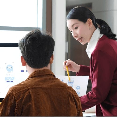 Asian Web Designers Planning Projects