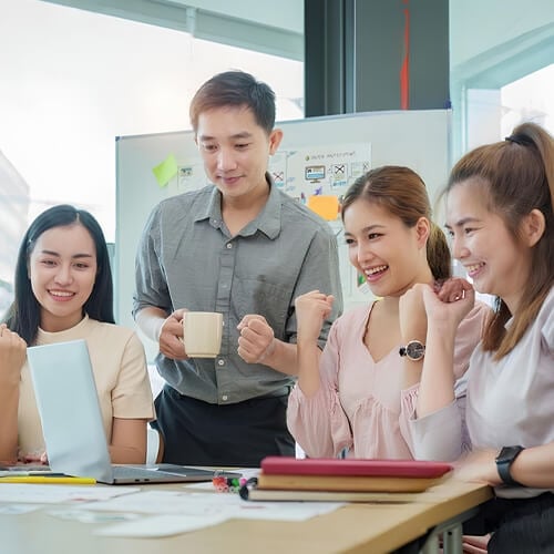 Developers at a Web Development Agency in Singapore Working Together