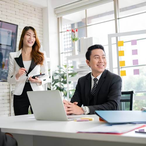 Luxury Branding Web Design Experts Working at the Office