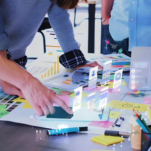 Singaporean Mobile App Developers Collaborating