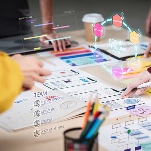Web design with mobile app integration