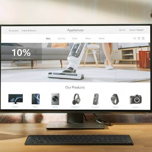 Electronics Website Created By A Web Developer For Electronics Companies In Singapore