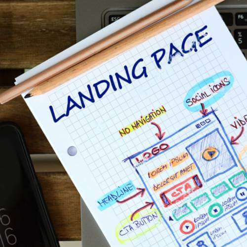 Concept Of A Landing Page Created By A Landing Page Web Design Company In Singapore